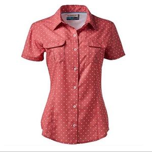 nwt magellan outdoors coral/wht polka dot 🎣